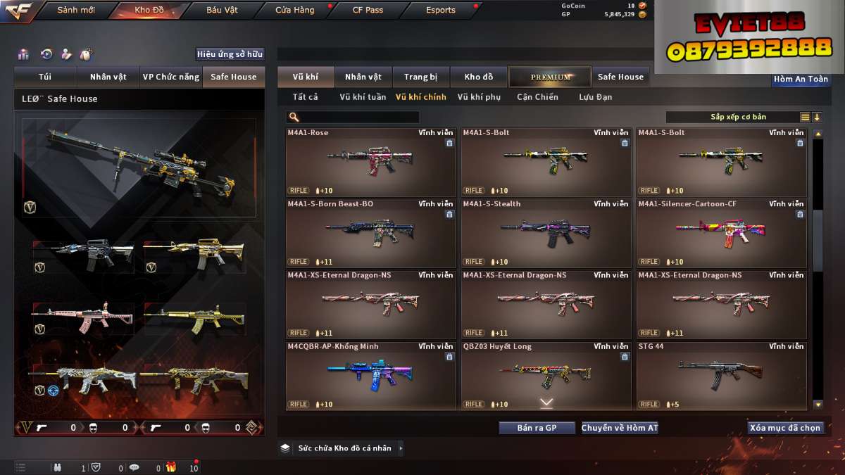 shop acc cf uy tin gia re